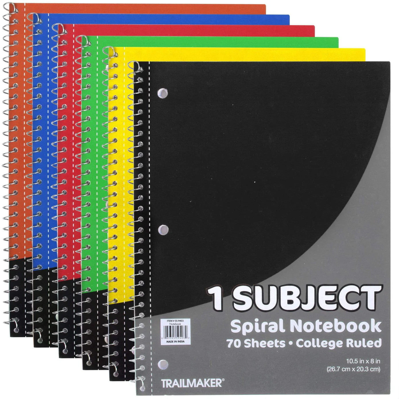 Trailmaker 1-Subject Notebook, College Ruled, 70 Sheets